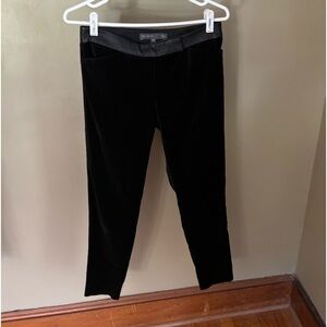 The limited  skinny leg velvet pants